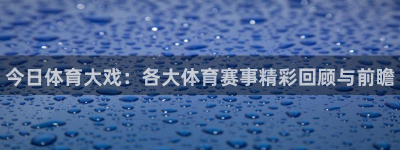 v站体育电脑版：今日体育大戏：各大体育赛事精彩回顾与前瞻